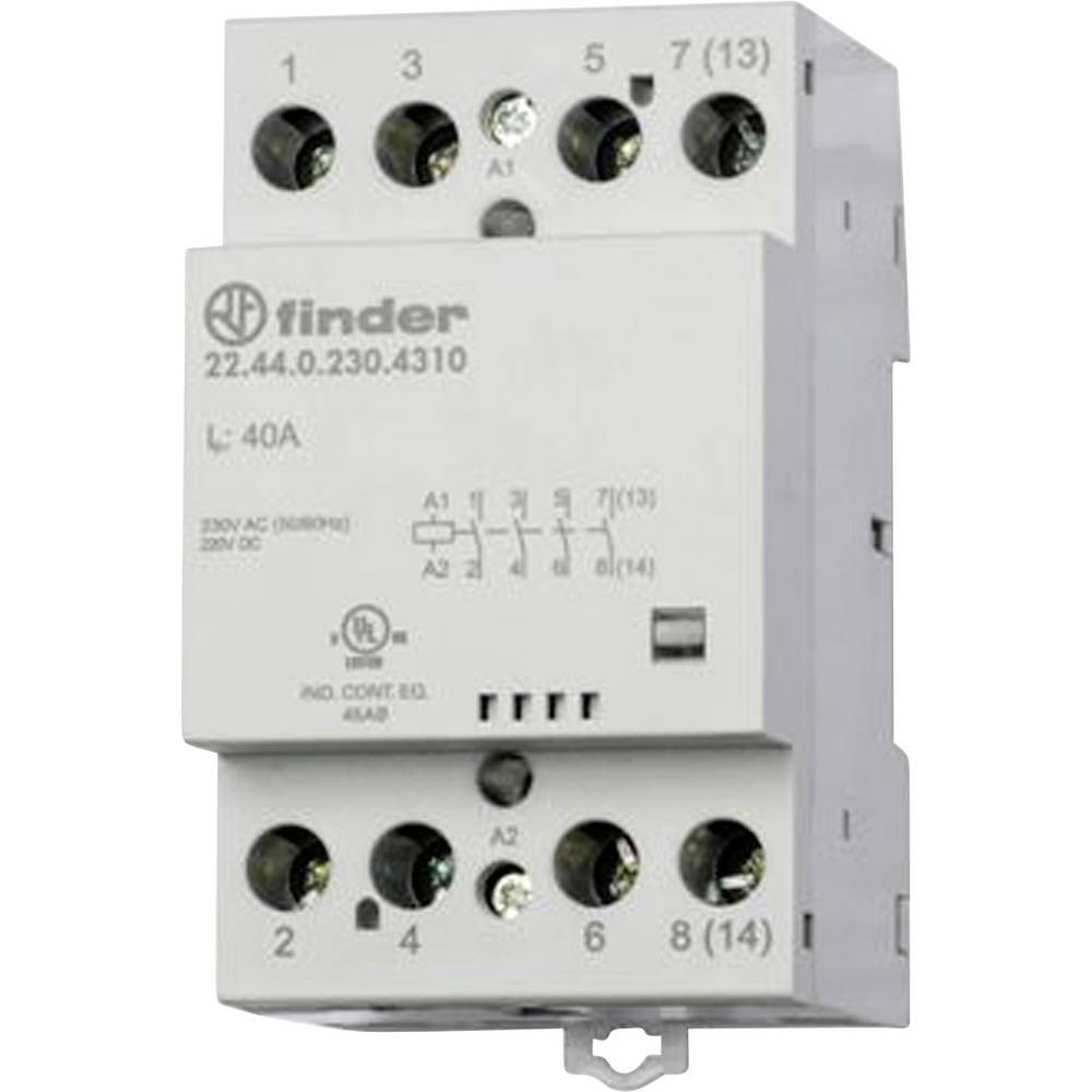 Contacteur d'installation modulaire 22.44.0.024.4610 Finder pour sécuriser vos circuits 440V