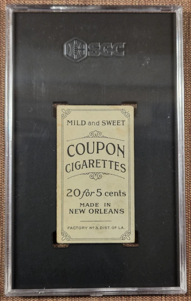 Tarjeta de béisbol 1914 cupón T213 Jeff Sweeney New York Yankees Piratas SGC 2 GD Foto 2 de 3