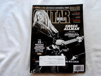 GUITAR WORLD Magazine-SEPTEMBER,2017 GREG ALLMAN