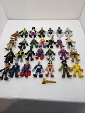 Large Imaginext Miscellaneous Action Figure Lot Of 28 DC, Marvel and More