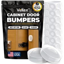 128 Silicone Bumper Pads   Self-Adhesive Sound Dampening for Cabinets Glass