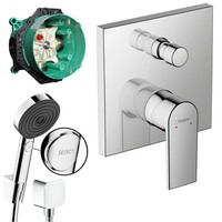 Hans Grohe Vernis Unterputz Wannen Armatur Set Up Brausearmatur Pulsify Select S