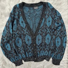Vintage New Era Cardigan Sweater Size Medium Made In USA