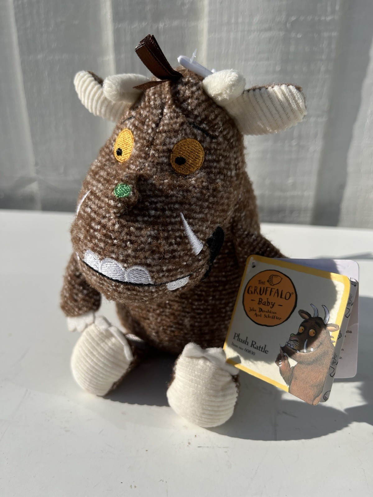 The Gruffalo 6"" Plush Rattle From Birth BNWT Gift Aurora Julia Donaldson New