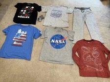 Boys Lot 4 Short Sleeve, 1 Long Sleeve, 1 Pants, 1 Sock Sz Medium