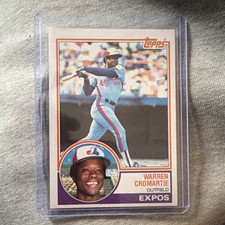 Topps Warren Cromartie Montreal Expos MLB Baseball 1983 Topps Card #495
