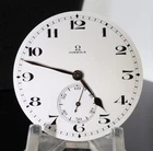 Vintage Omega pocket watch movement + Dial & Hands - Working