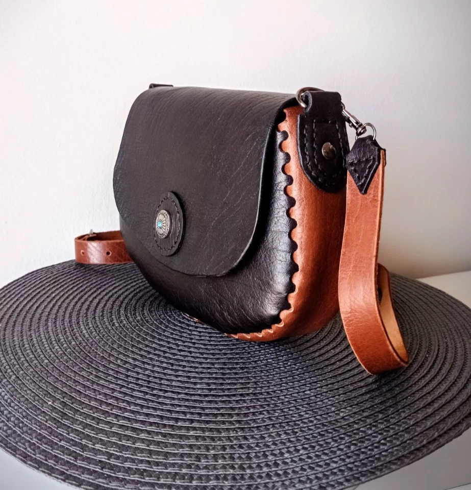 Handtasche Damen - Crossbody Bag - Exklusiv - Handmade in Spain - Echt Leder - Bild 4 von 4