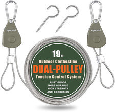 Outdoor Retractable Clothesline Portable Travel Clothes Line Wire Ropes with PVC