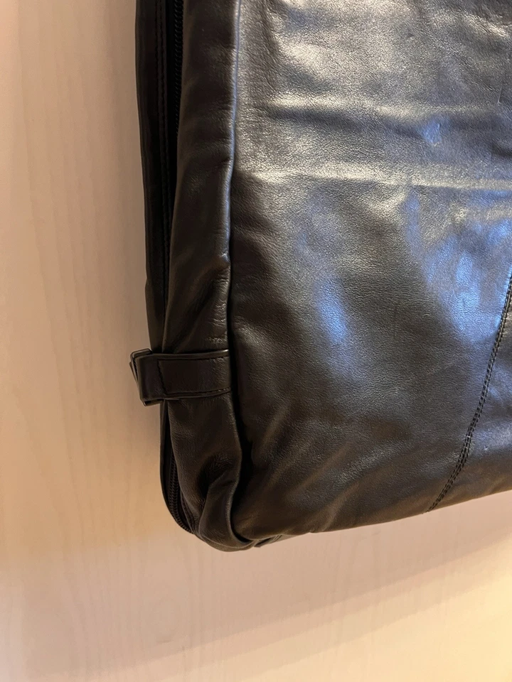 Bree Leder Canwas Anzug Kleid Tasche Koffer Reisetasche Germany Original Vintage - Bild 4 von 4