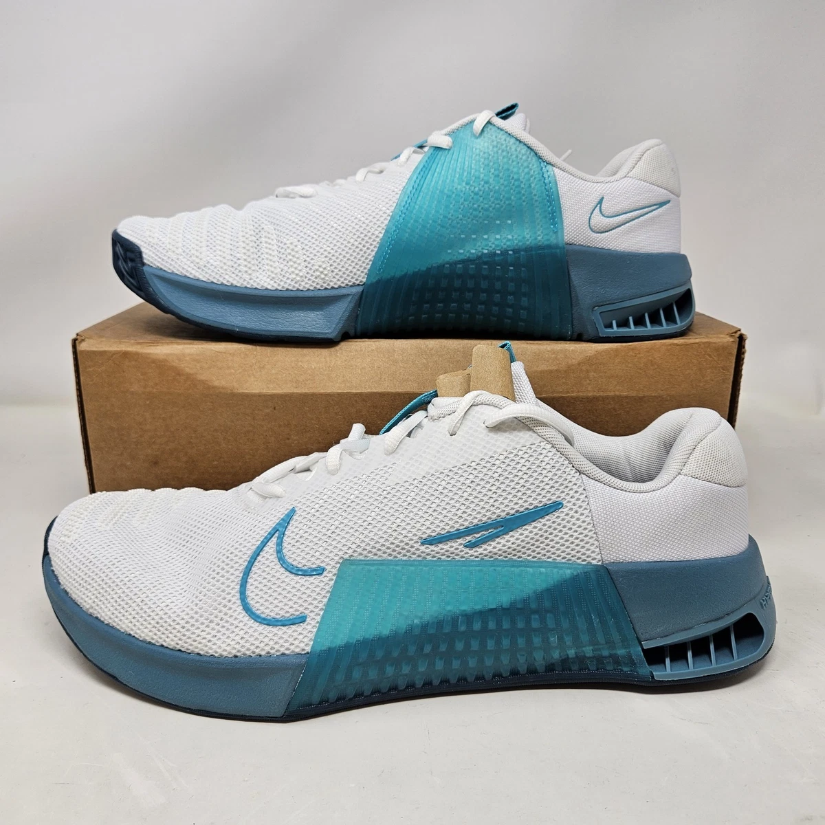Nike Metcon 9 Gym Training Shoes Men Size 11 White Blue Dusty Cactus DZ2617-105 Nike Metcon 9 White/Smokey Blue/Dusty Cactus DZ2617-105 Men  main image 2