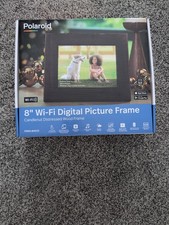 Polaroid 8" WiFi Digital Picture Frame Candlenut Distressed Wood