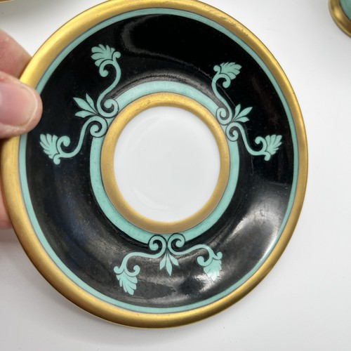 Epiag Royal Czechoslovakia Demitasse Cup Saucer Greek Mythology Set 9 gold rim - Picture 6 of 16