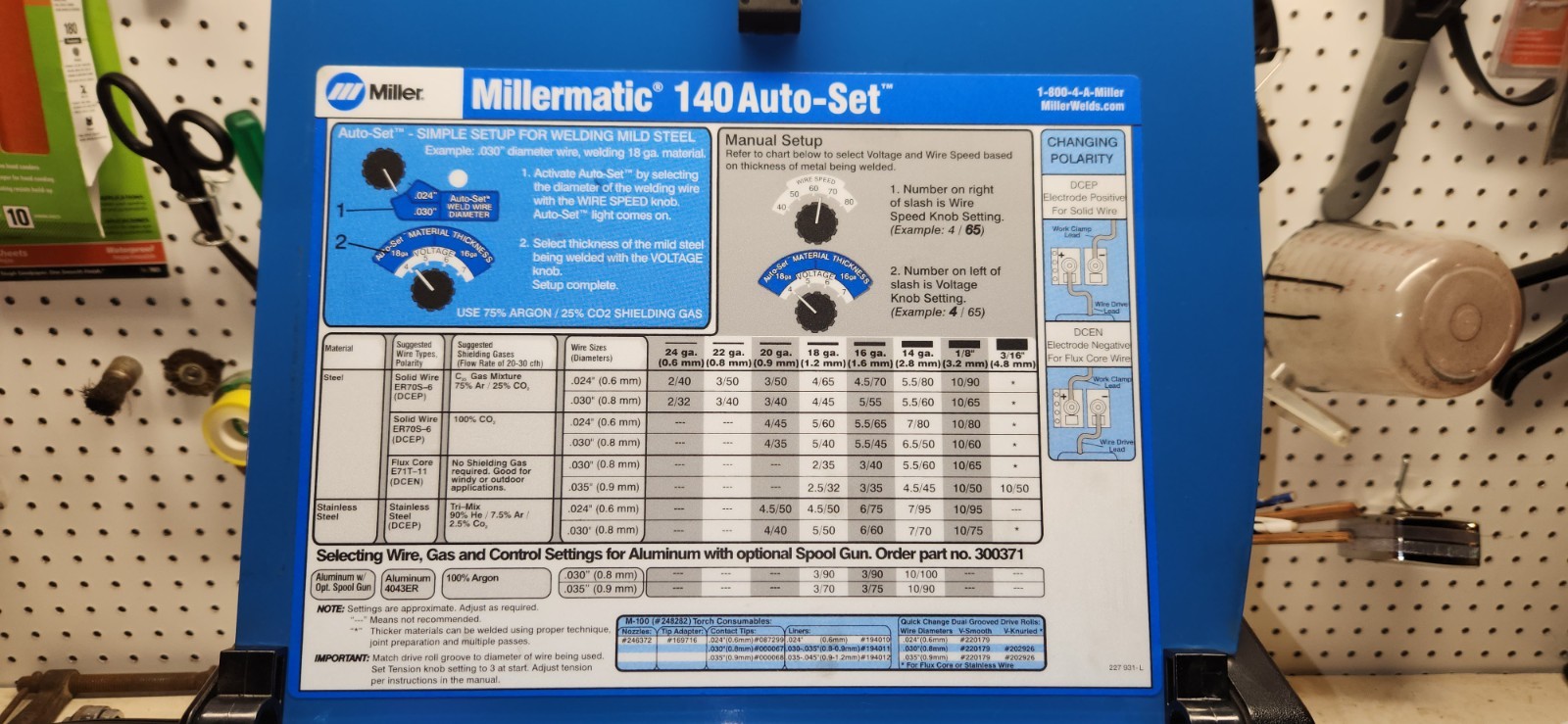 Millermatic 140 Autoset MIG Welder, Great Condition, Ready To Weld, 115V 20A