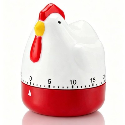 Kitchen Timer Cute, Mechanical Chicken Egg Timer, Up to 60 Minutes, Chicken M...