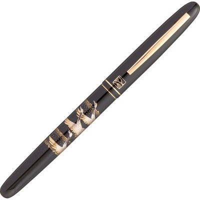 Kuretake Fountain Brush, Maki-e Monogatari, Tsuruju Chitose, Black Handle