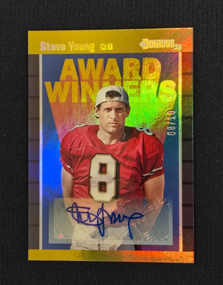 2026 PANINI DECADES 90's #11 STEVE YOUNG AUTO AUTOGRAPH #’D 8/10 JERSEY MATCH