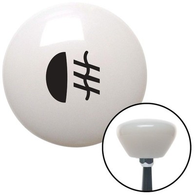 Black Lighting Fog Lights Off White Retro Shift Knob w/ M16x1.5 Insert Shifter