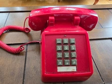 Red Cetis Aegis 2510D Push Button Corded Telephone Phone