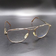 Polo Ralph Lauren PREP 120 Eyeglass Frames Gold Aviator Italy 66L