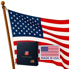 uMadeUs American Flags for Outside 3x5 Outdoor USA Allegiance Flag - Made in US