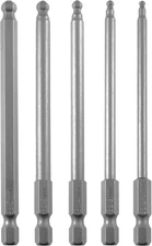 Ball End Hex Head Metric Allen Wrench Screwdriver Bit Set 5PCS 2.5Mm 3Mm 4Mm 5Mm