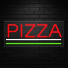 Pizza Sign for Business Displays  LED Flex Neon  32"W x 13"H x 1"D