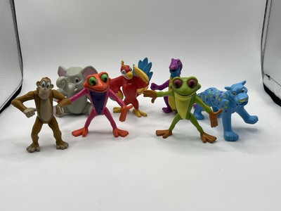 RFC Rainforest Cafe Neon Poseable Figures PVC Lot 