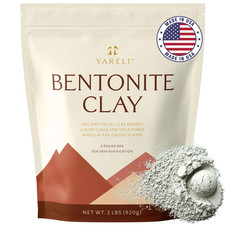 Bentonite Clay Powder Facial Mask  Cleansing Bath, Pure Indian Healing Clay, 2L