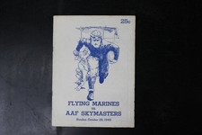 Flying Marines vs AAF Skymasters Football Program Oct 1945 WWII War Bonds