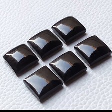 Natural Black Onyx Square Cabochon 6mm to 25mm Loose Gemstone