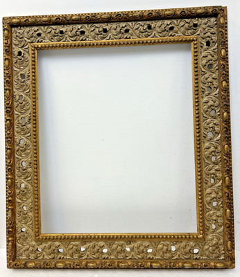 Antique Picture Frame gold wood vintage ornate gilt gesso art old FITS 20'' x 24''