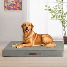42" Indestructible Dog Bed Chew Proof, XL, Outdoor Waterproof Pet Bed for Extra