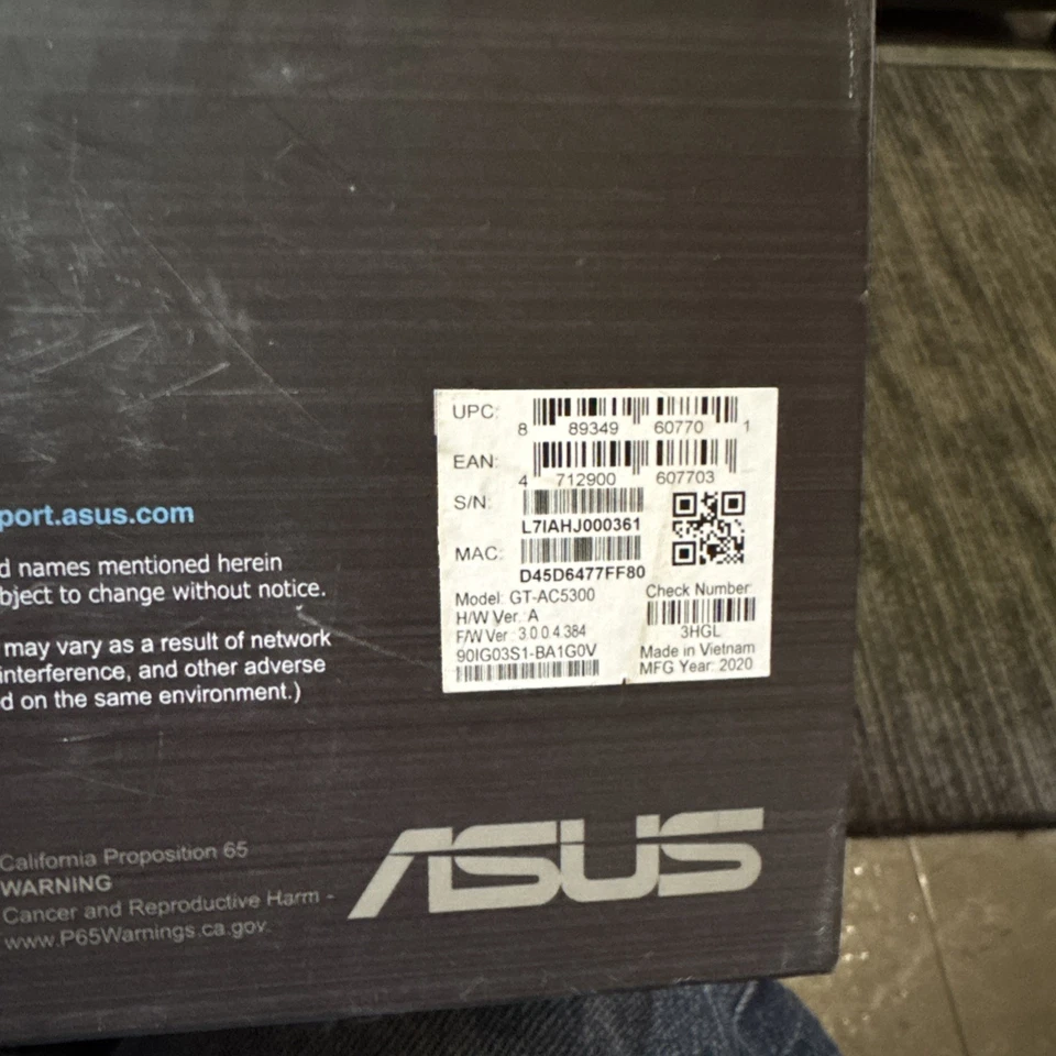ASUS ROG Rapture GT-AC5300 WiFi Gaming Router Tri Band Gigabit Wireless - Image 2 of 4