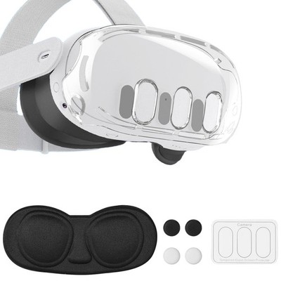 VR Zubehör für Meta Quest 3 Kratzfest Kunststoff Schutzhülle Schale Objektivs...