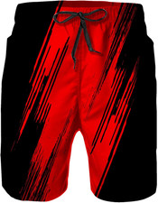 Quick Dry Mens Swim Trunks with Mesh Lining,Swimsuit Board Shorts Beach Pants Sw
