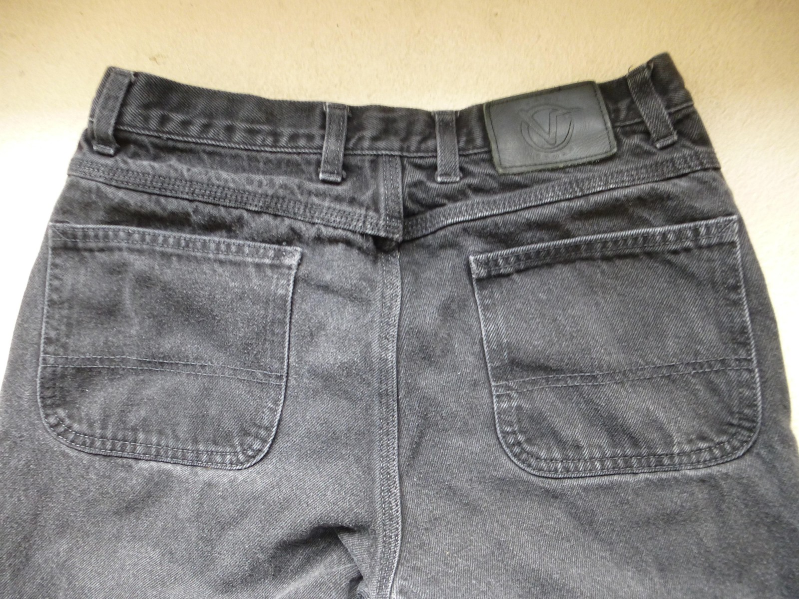 Vans Jeans Mens 29x30 Mount Vernon Mills Double Knee Workwear Skate Embroidered