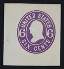 CKStamps: US Cut Square Stamps Collection Scott#U64 Unused H NG