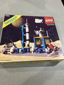 LEGO VINTAGE 1978 483 ALPHA 1 ROCKET 493- Space Command Center W/box&instruct