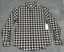 Old Navy Shirt Mens Small Plaid Everyday Built-In Flex Button Down Regular NEW
