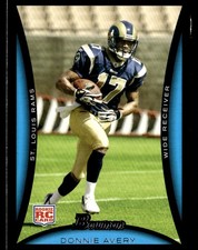 2008 Bowman Donnie Avery Rookie St. Louis Rams #203