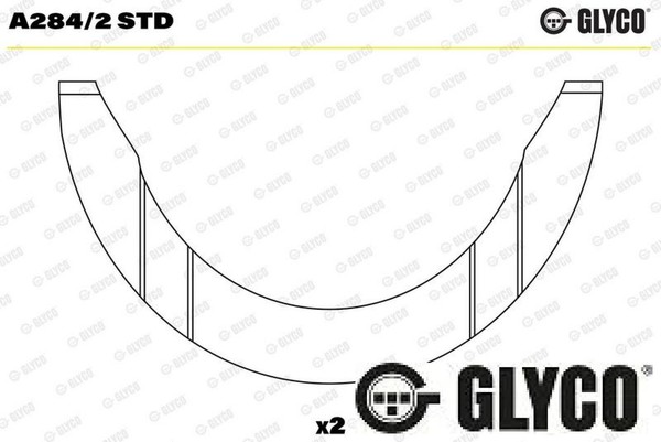 Glyco A284/2STD Distanzscheibe FüR Kurbelwelle FüR Mitsubishi FüR Hyundai-image