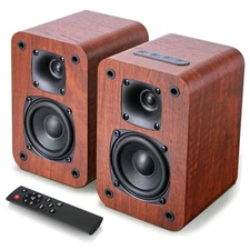  Bluetooth Bookshelf Speakers for Record Player,Active Speakers with 3 Inch 