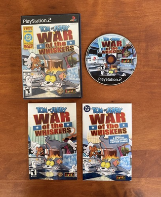 #ad Tom and Jerry War of the Whiskers PlayStation 2 PS2 MINT CIB w Reg amp; Comic $37.95