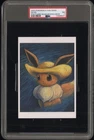 2023 POKEMON X  VAN GOGH EEVEE POSTCARD-MUSEUM EXCLUSIVE NM PSA 7