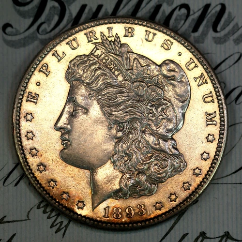 * 1893-S * CHOICE AU+/UNC MORGAN SILVER DOLLAR * FROM ORIGINAL COLLECTION
