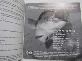 Authentic Instruction Manual Sega Bass Fishing 2 for Sega Dreamcast
