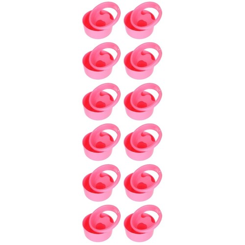 12 piezas cuencos de manicura Soaker cuenco acrílico punta uñas remojo compartimento DE - Imagen 7 de 23