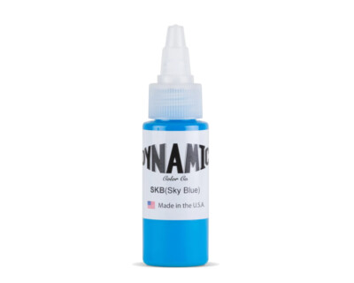 DYNAMIC SKY BLUE 1-oz Tattoo Ink Brite Vibrant & Dark Color Supply 