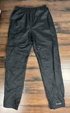 Columbia Youth Black Nylon Rain Pants - Size XL 18/20